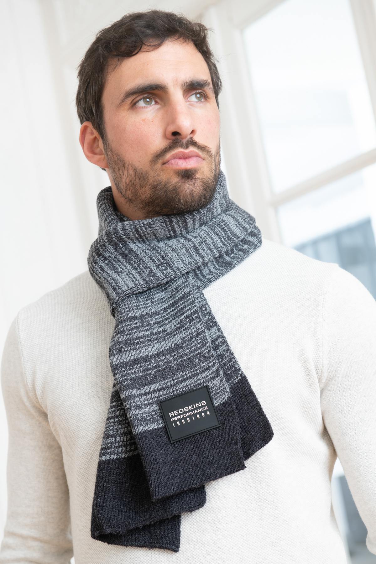 Gray scarf for men - Image n°2