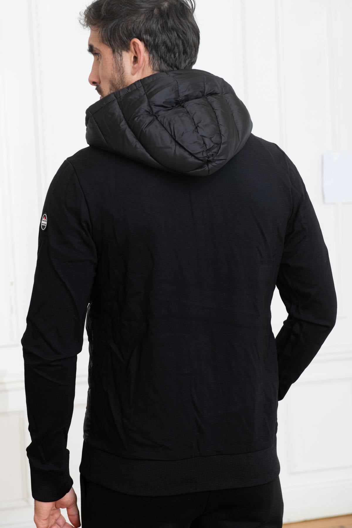 Black sportswear padded jacket - Image n°5