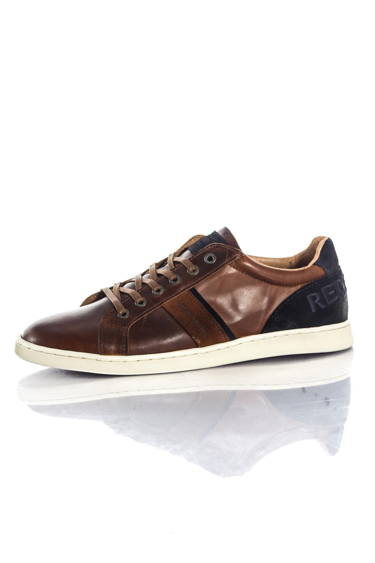 Brown and Navy Redskins Leather Sneakers - Image n°7