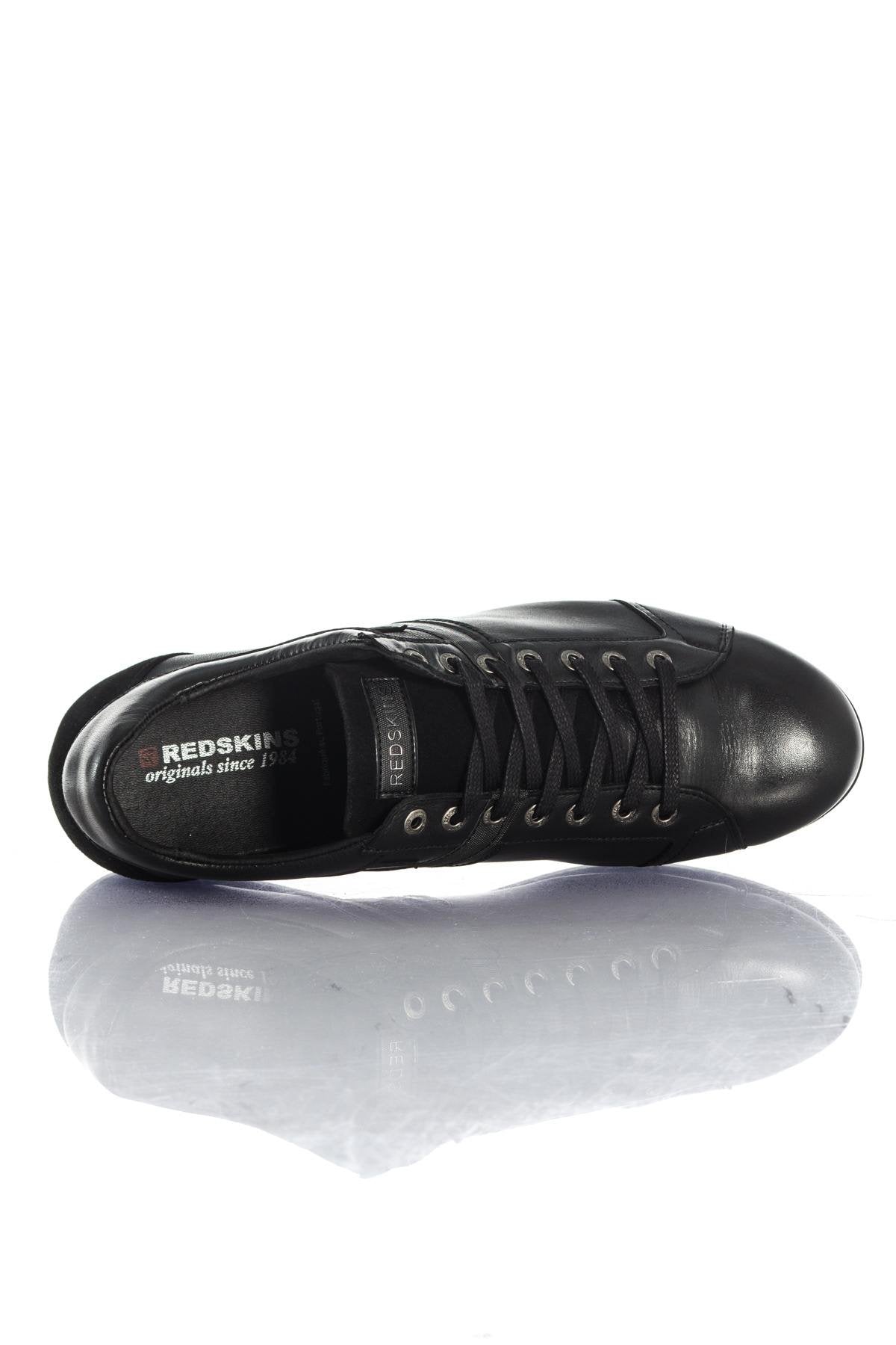 Black leather sneakers - Image n°3