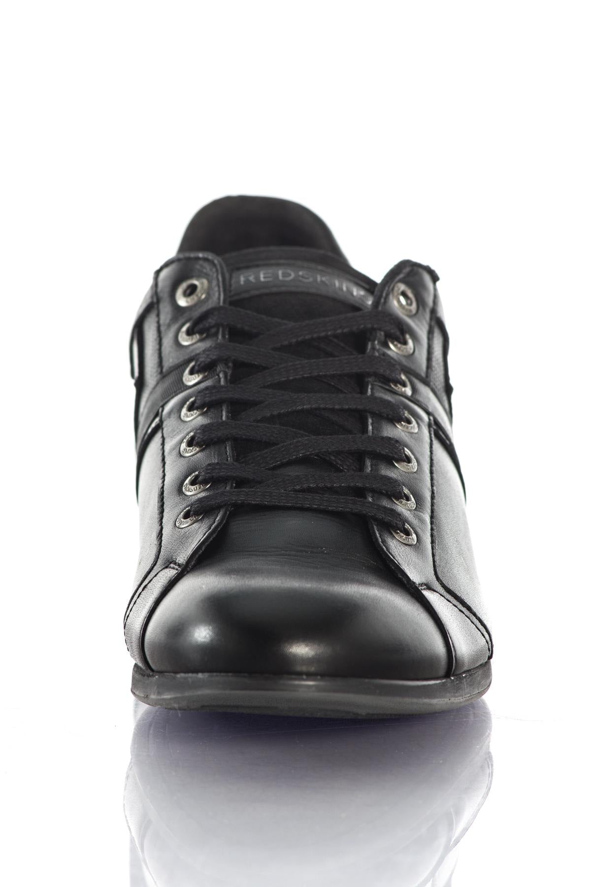 Black leather sneakers - Image n°5