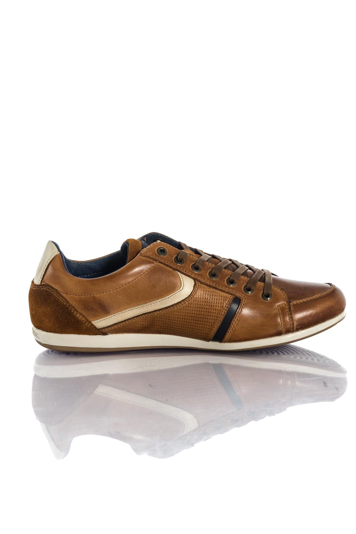 Redskins cognac leather sneakers - Image n°3