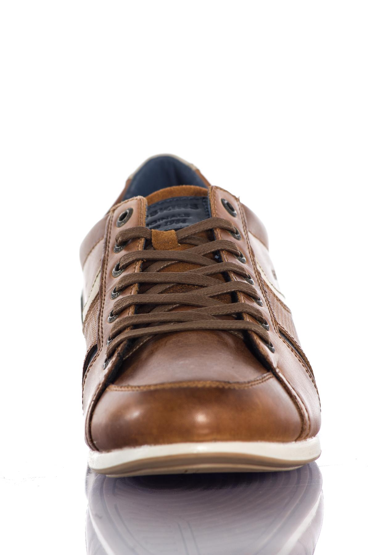 Redskins cognac leather sneakers - Image n°6