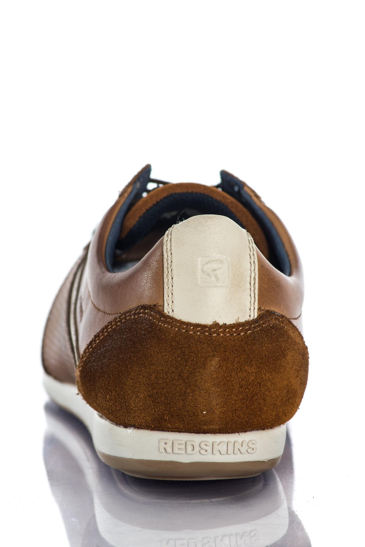 Redskins cognac leather sneakers - Image n°7