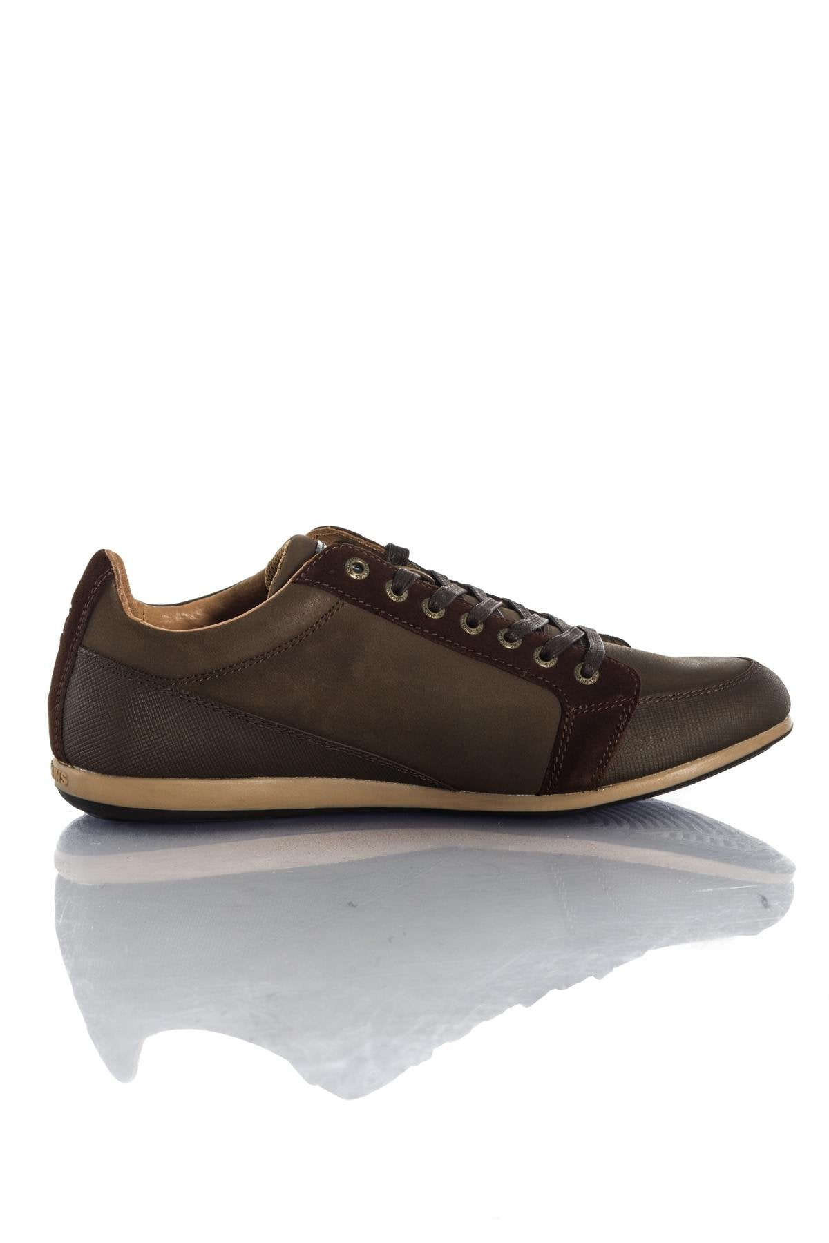  Redskins chestnut-colored leather sneakers - Image n°3