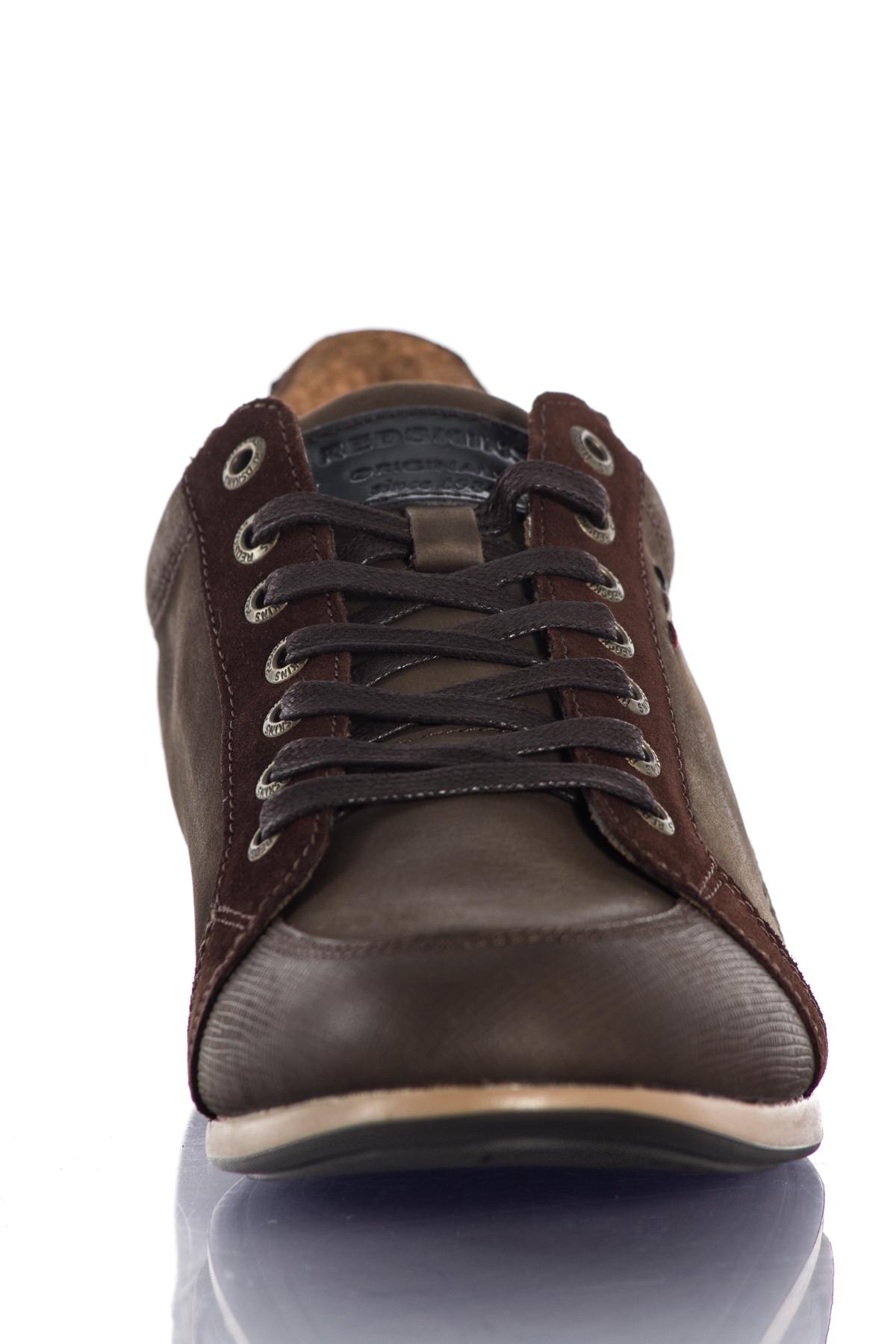  Redskins chestnut-colored leather sneakers - Image n°6