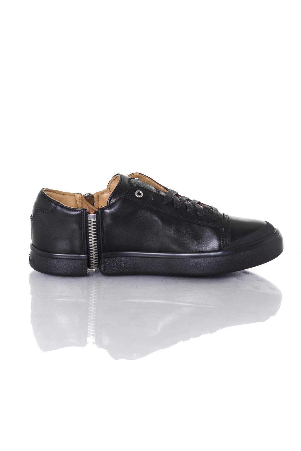 Leather sneakers with zipper - Image n°2