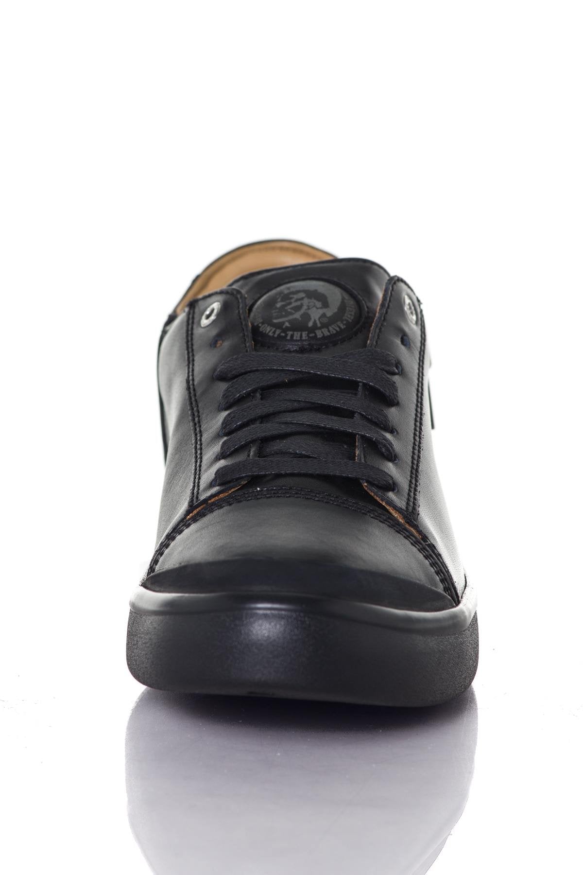 Leather sneakers with zipper - Image n°5