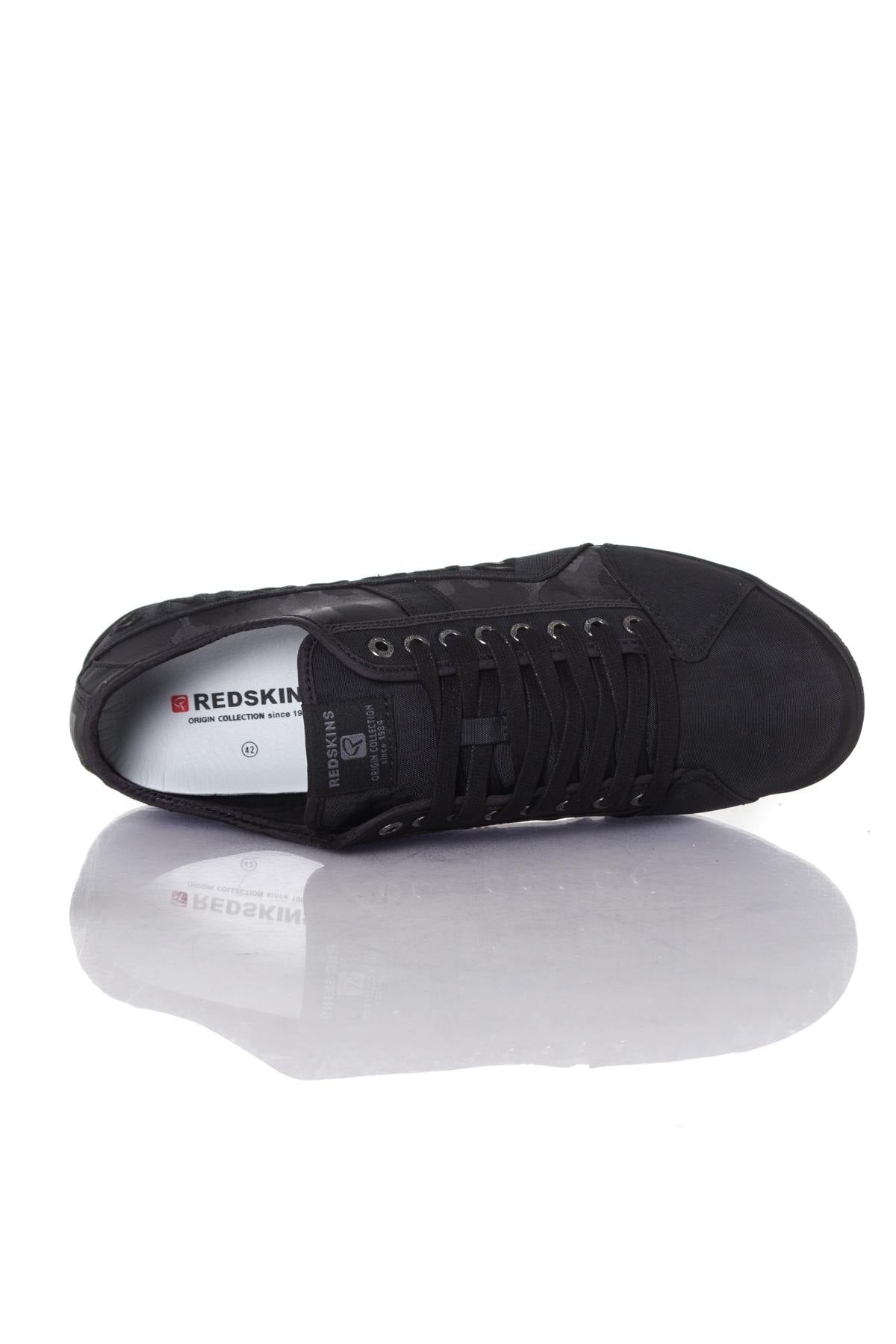 Black camouflage print Redskins canvas sneakers - Image n°3