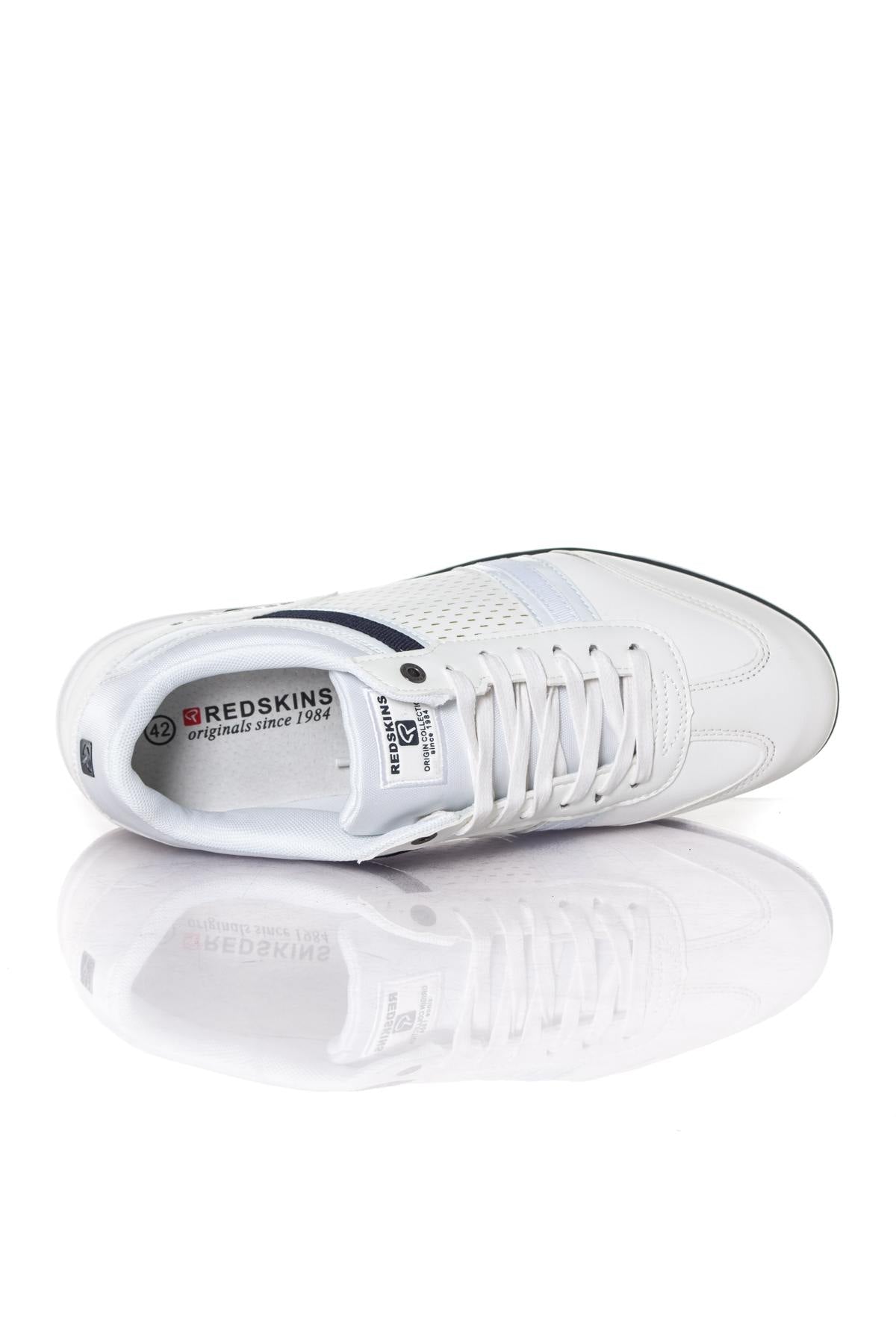 Redskins White Faux Leather Sneakers - Image n°3