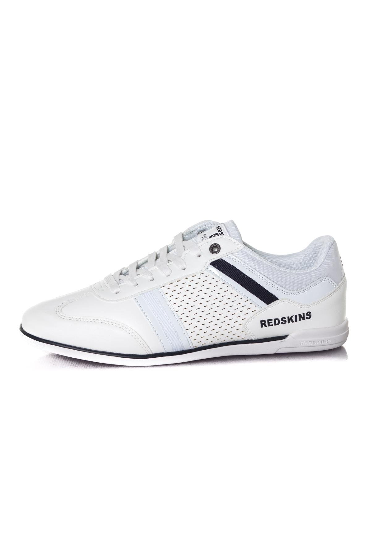 Redskins White Faux Leather Sneakers - Image n°1