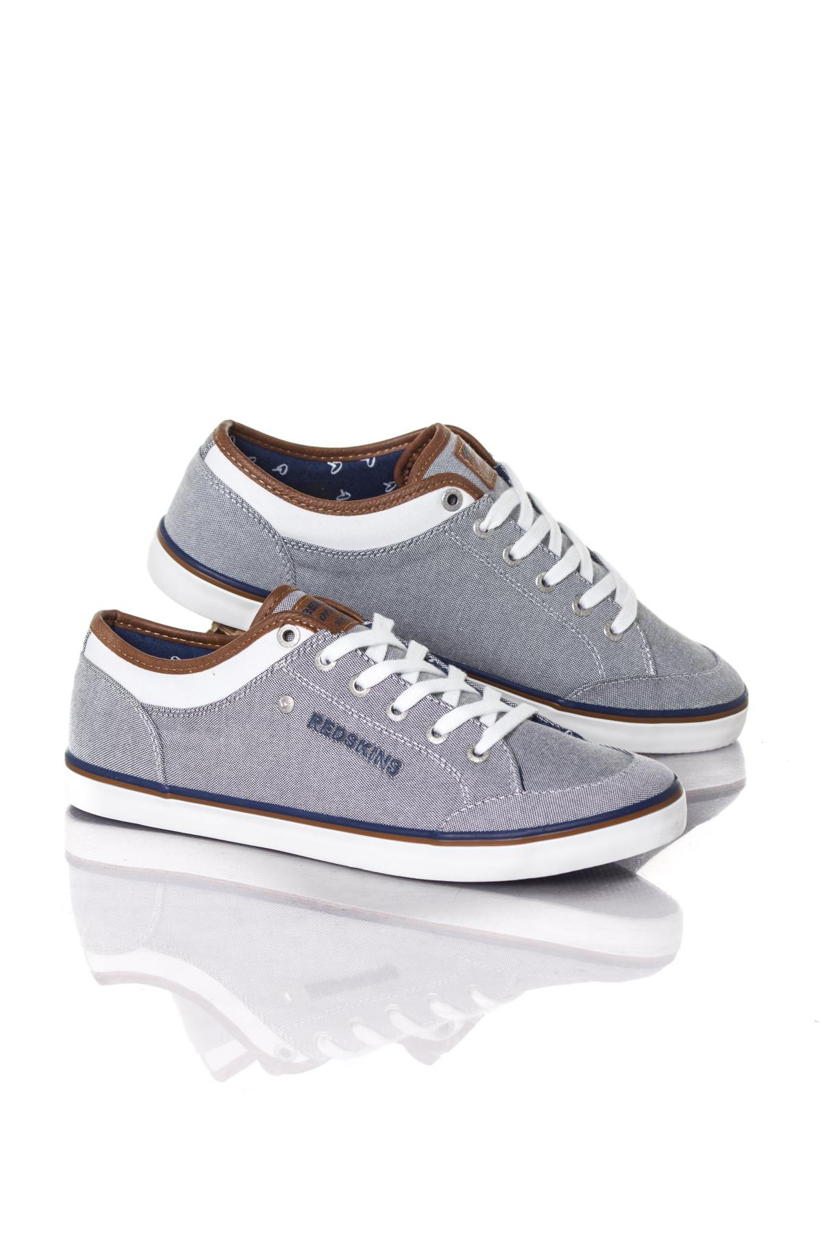 Gray Redskins Canvas Sneakers - Image n°1