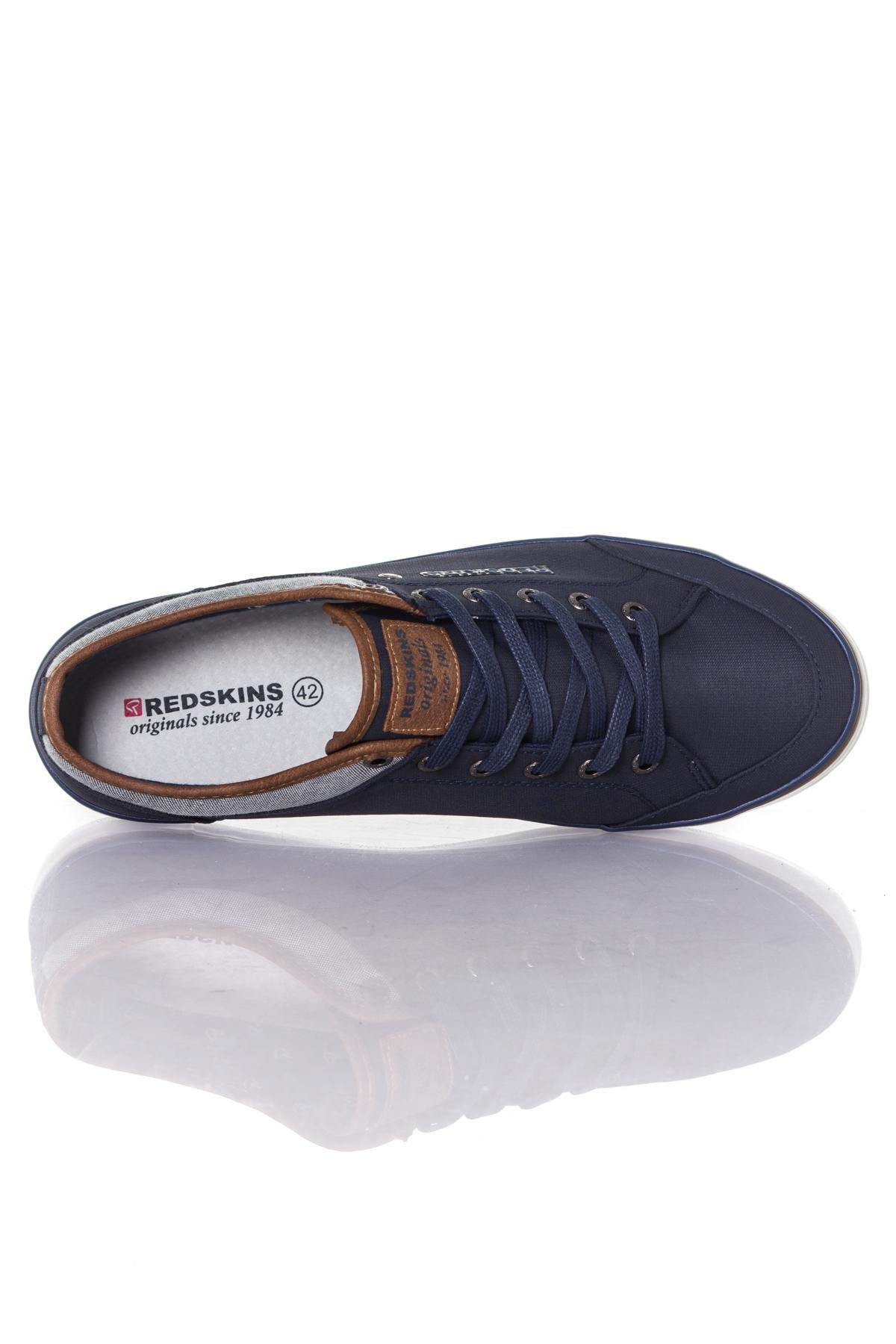 Navy blue canvas sneakers - Image n°2