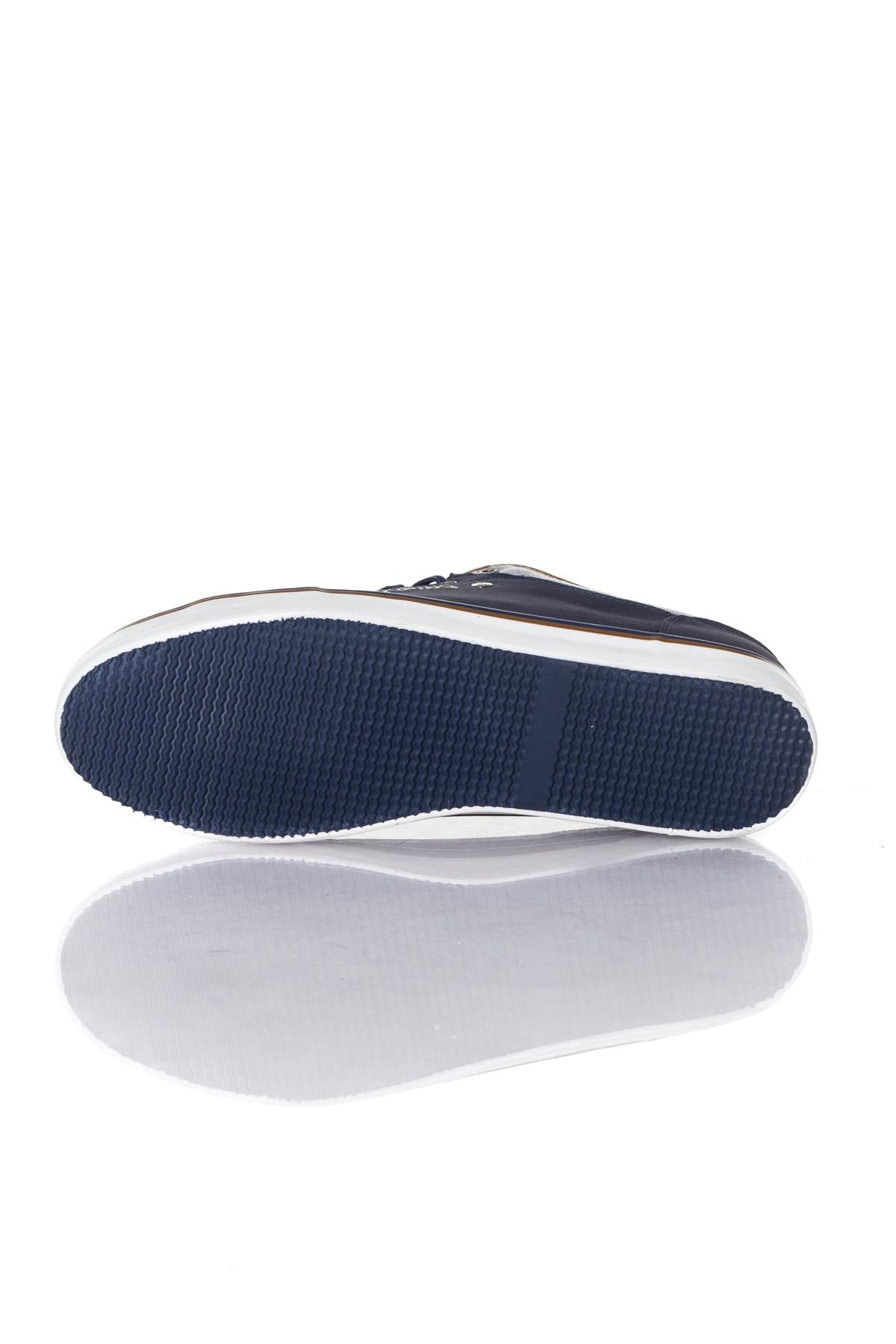 Navy blue canvas sneakers - Image n°3