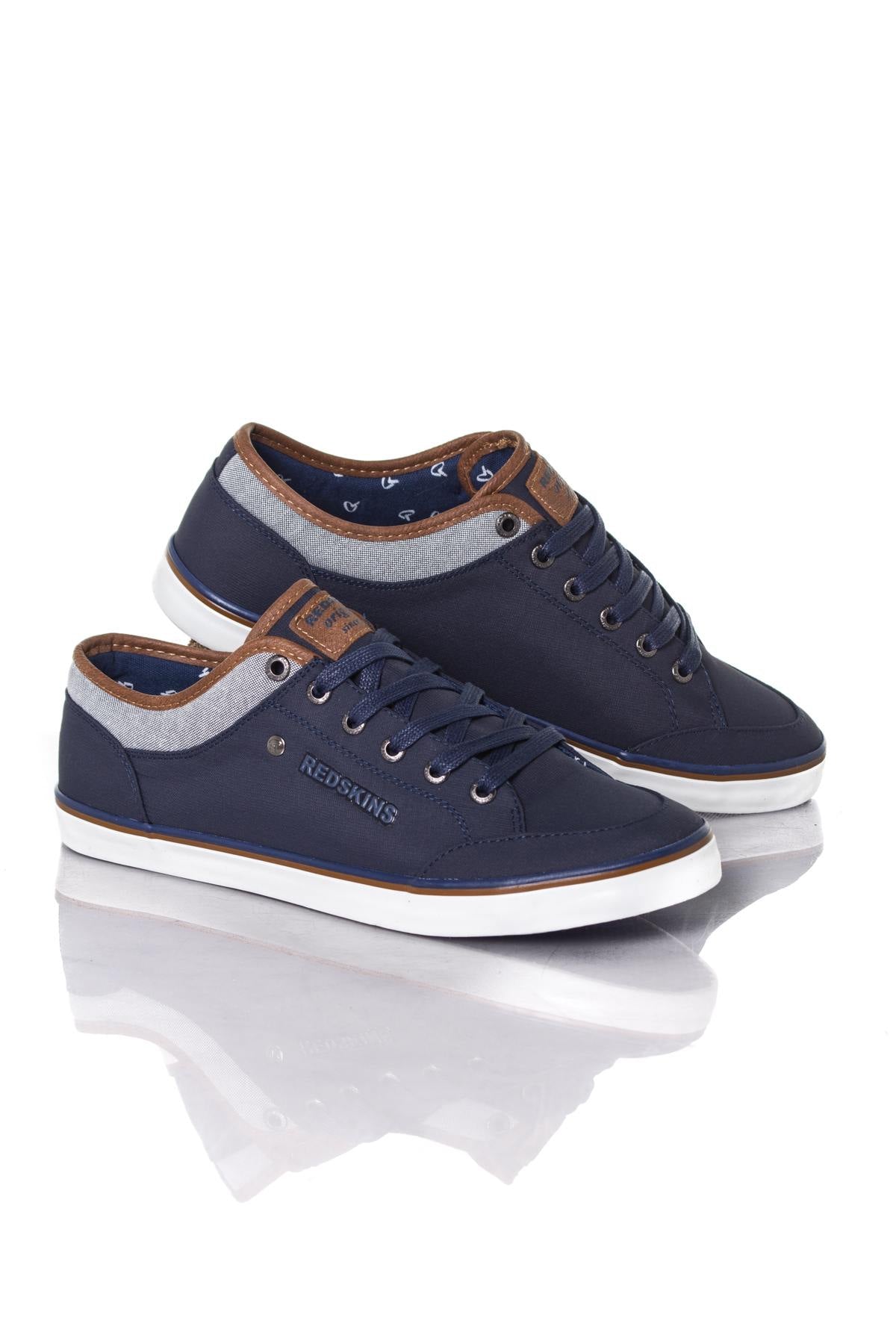 Navy blue canvas sneakers - Image n°1