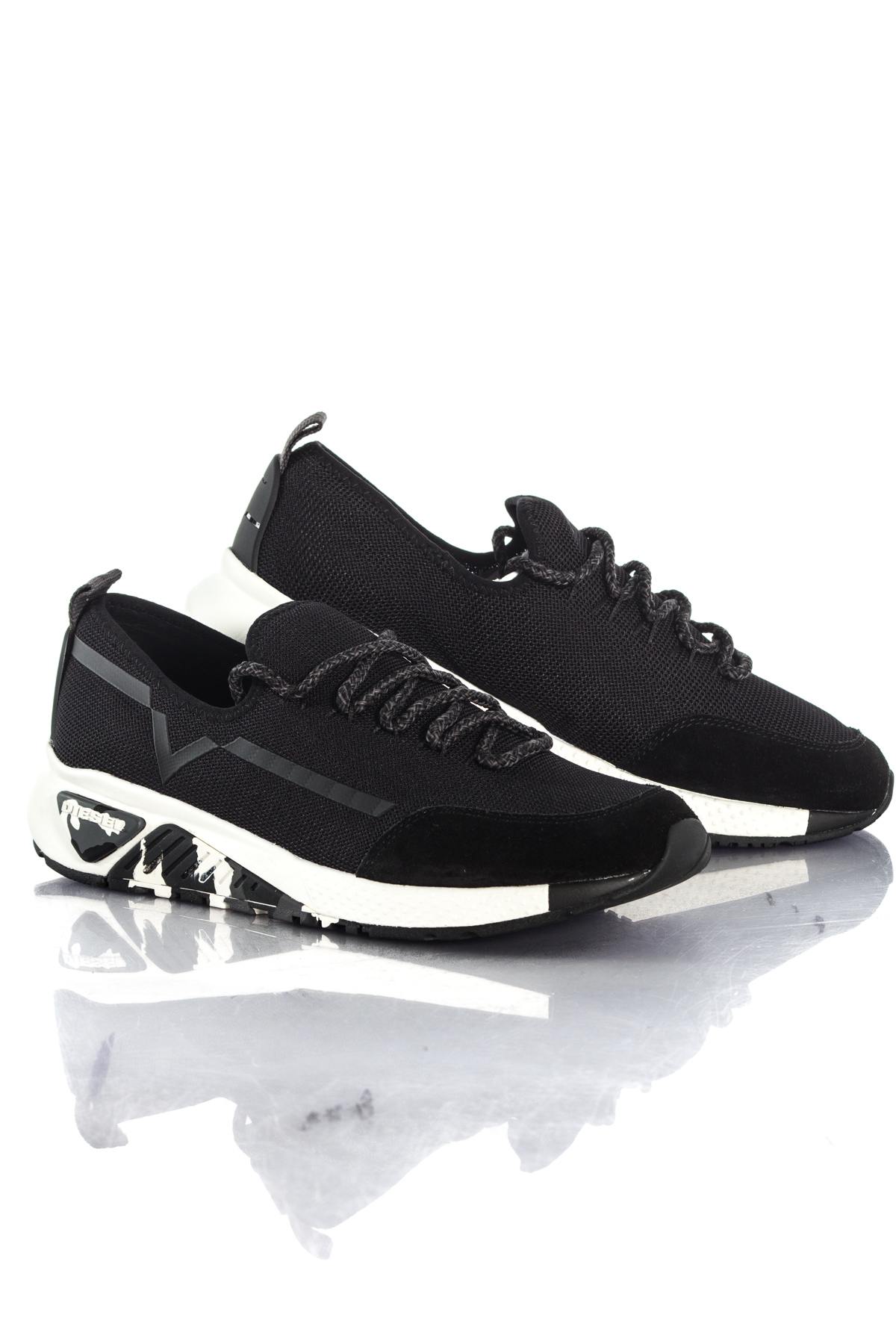  Black and white Diesel running shoes - Image n°1