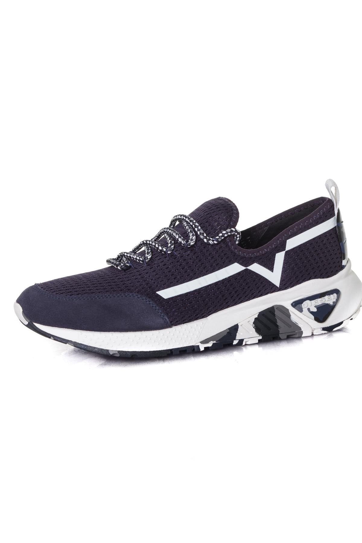 Diesel navy blue running shoes - Image n°7