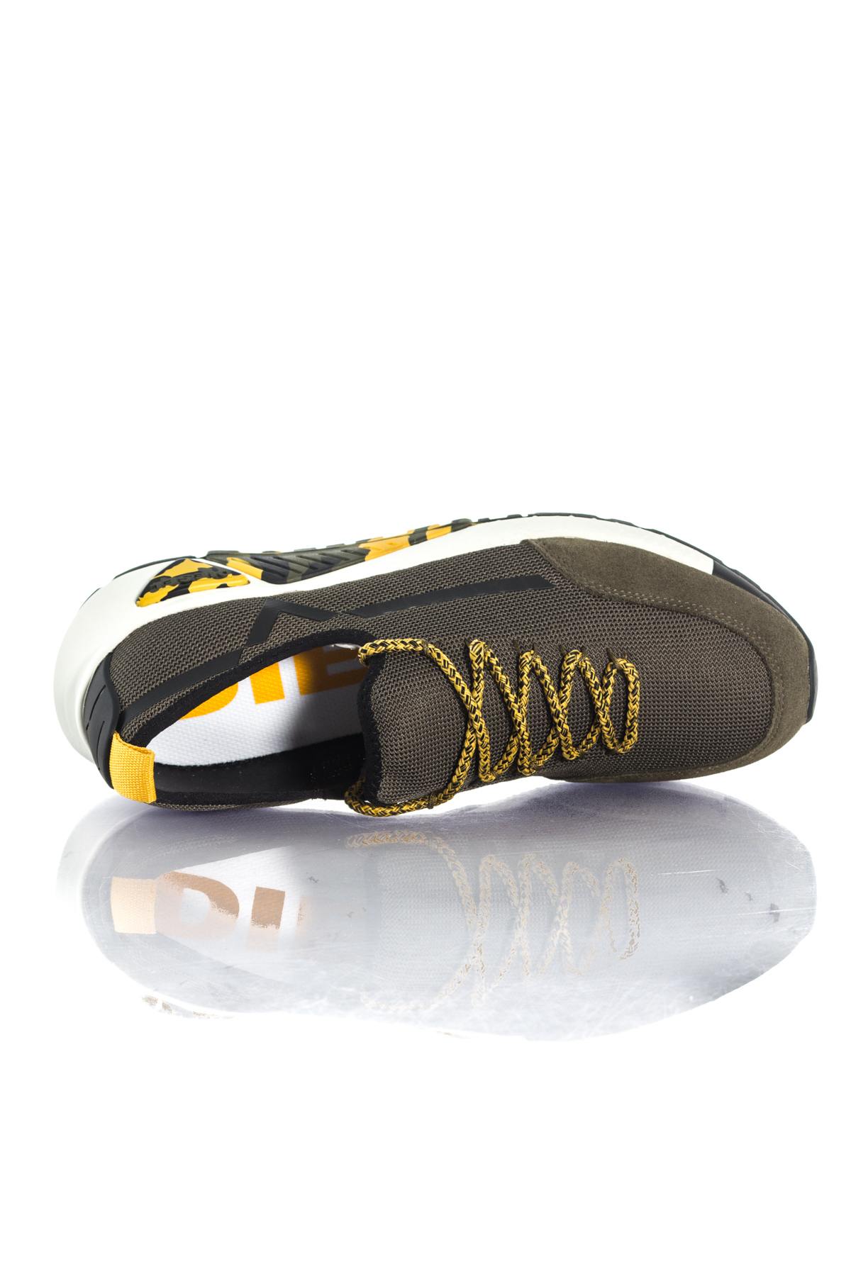 Olive-colored Diesel canvas sneakers - Image n°3