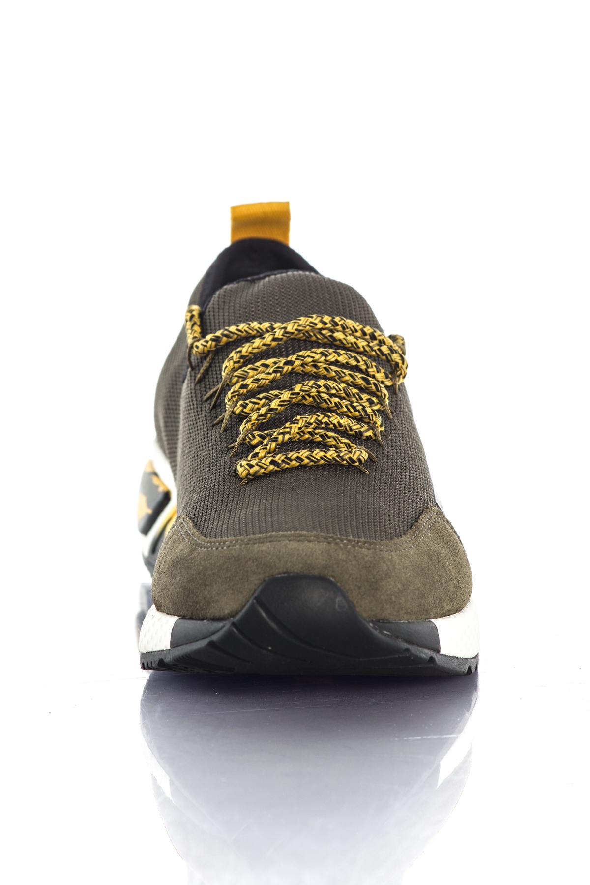 Olive-colored Diesel canvas sneakers - Image n°5