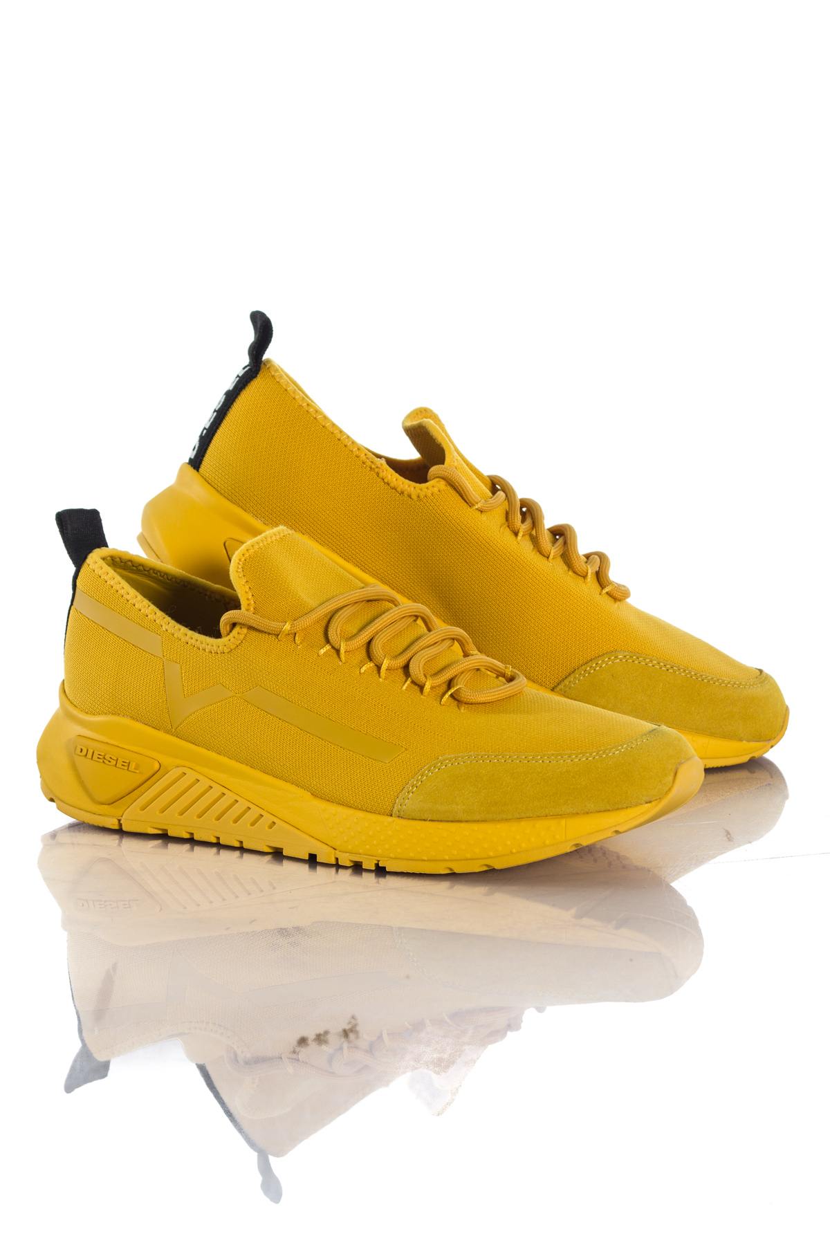 Diesel yellow running shoes - Image n°1