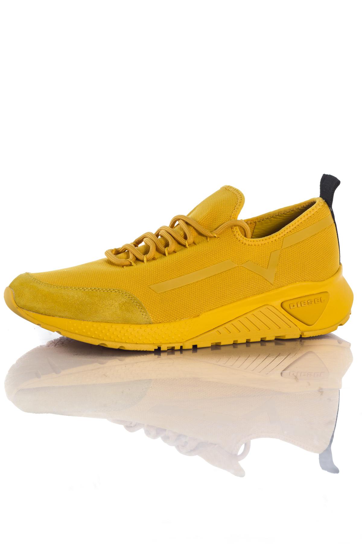 Diesel yellow running shoes - Image n°7