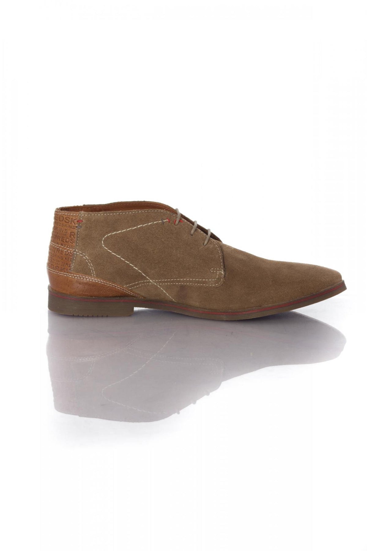 Redskins beige suede look ankle boots - Image n°2