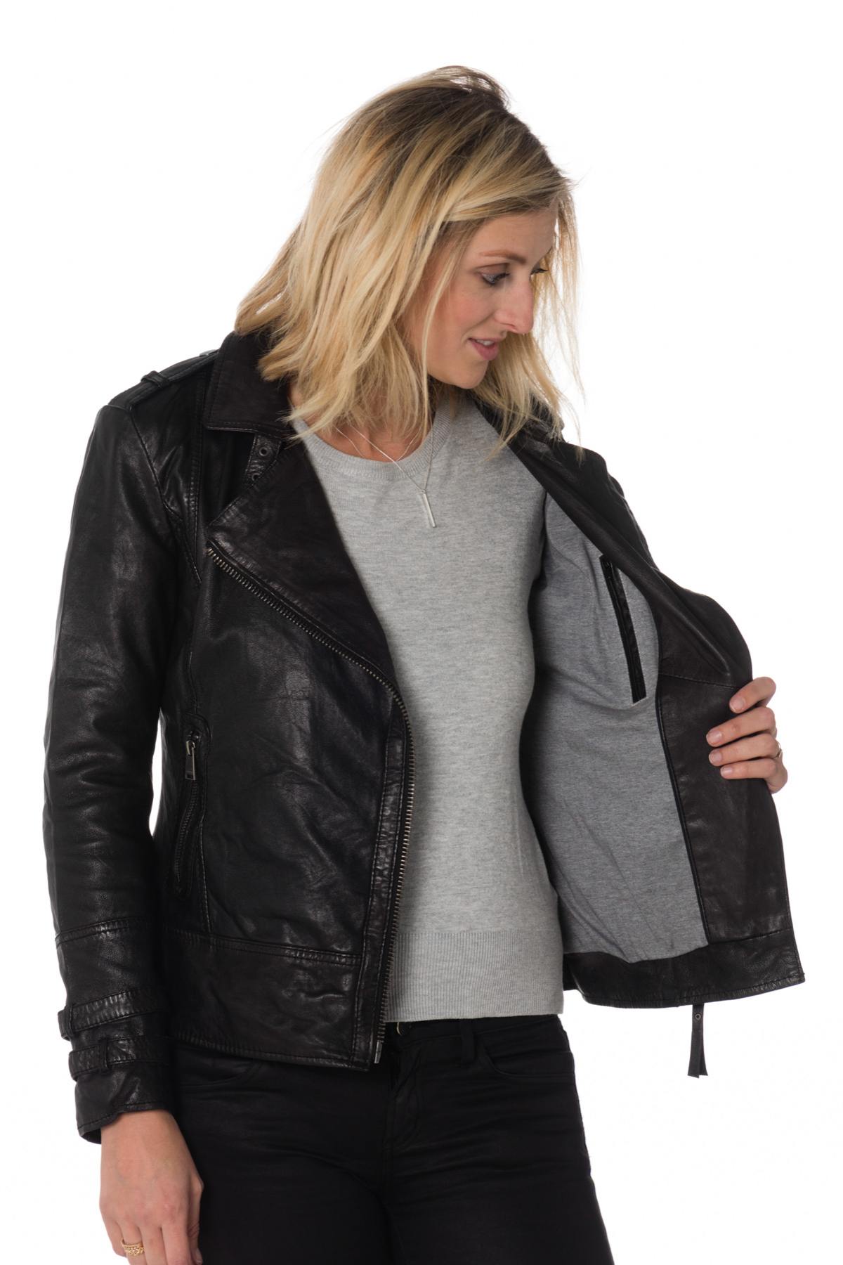 Cityzen women's leather perfecto - Image n°4