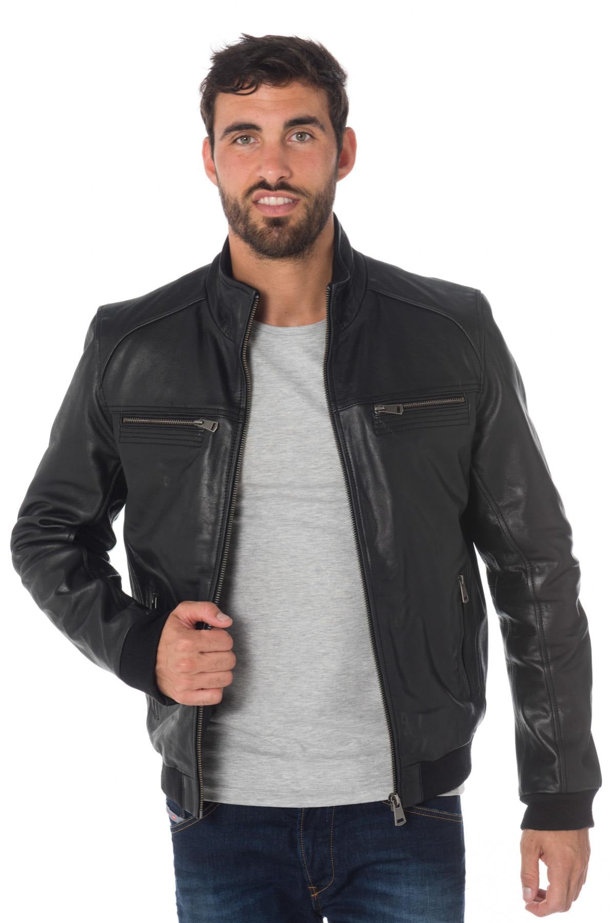 Cityzen men's buffalo leather jacket - Image n°3