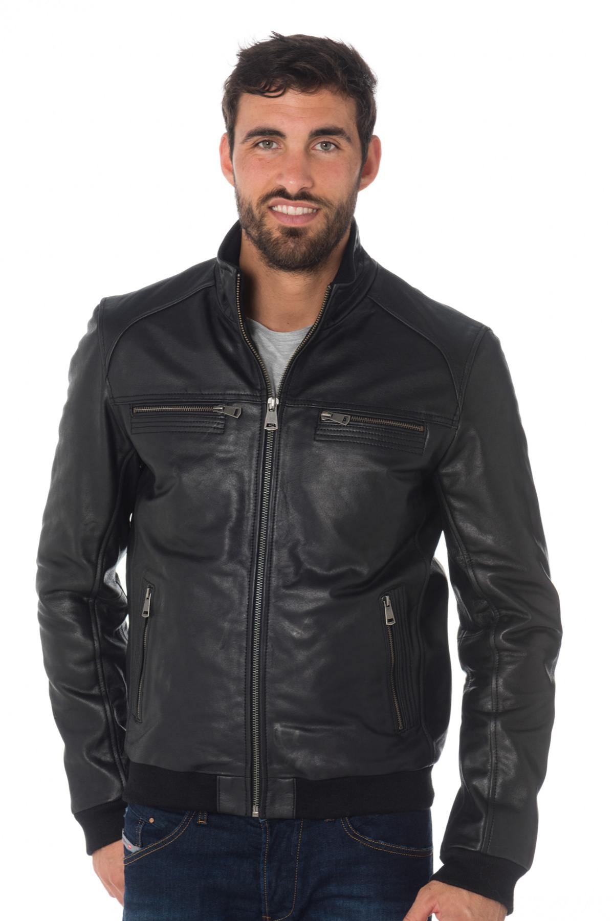 Cityzen men's buffalo leather jacket - Image n°1