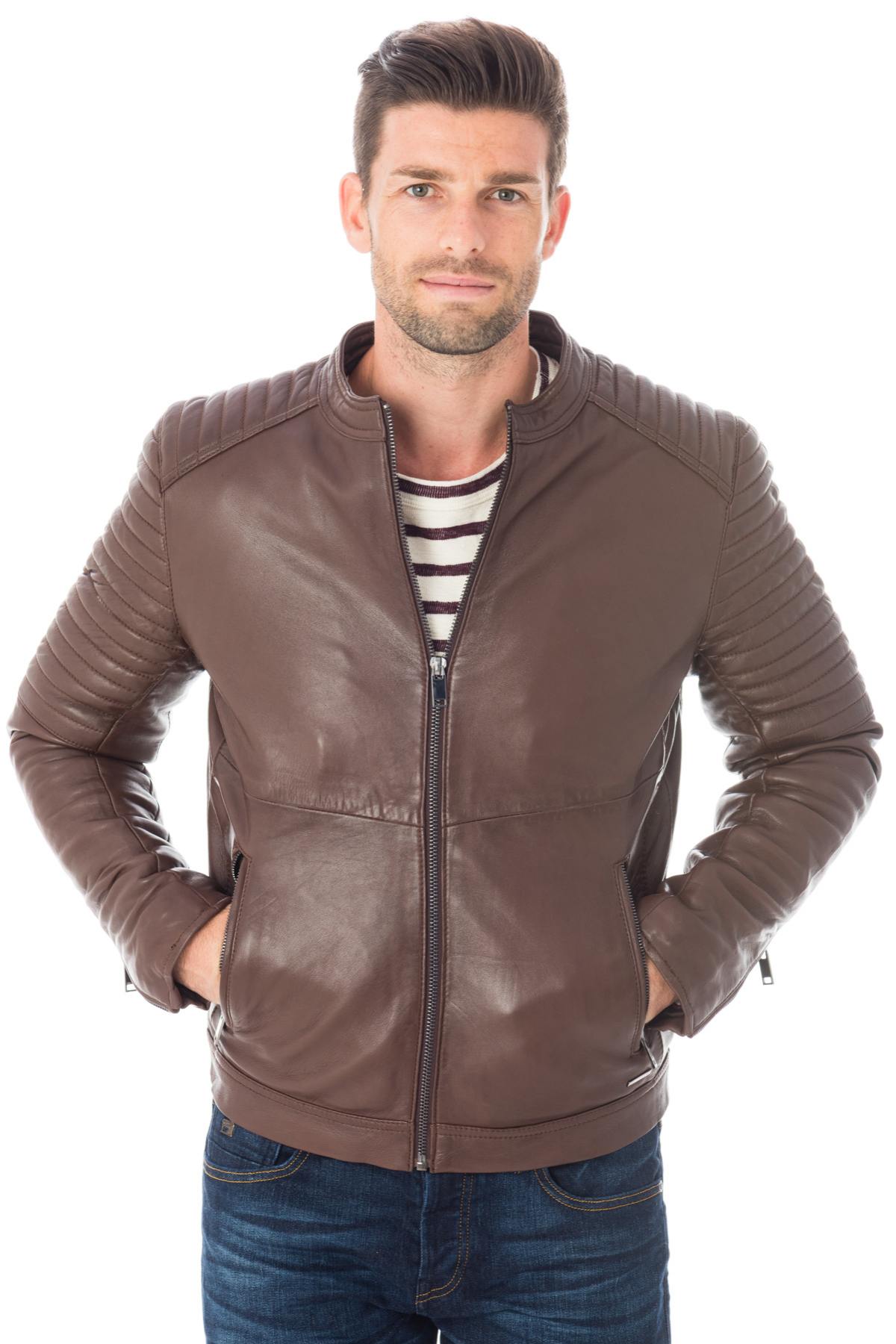  Cityzen brown sheepskin leather jacket - Image n°4