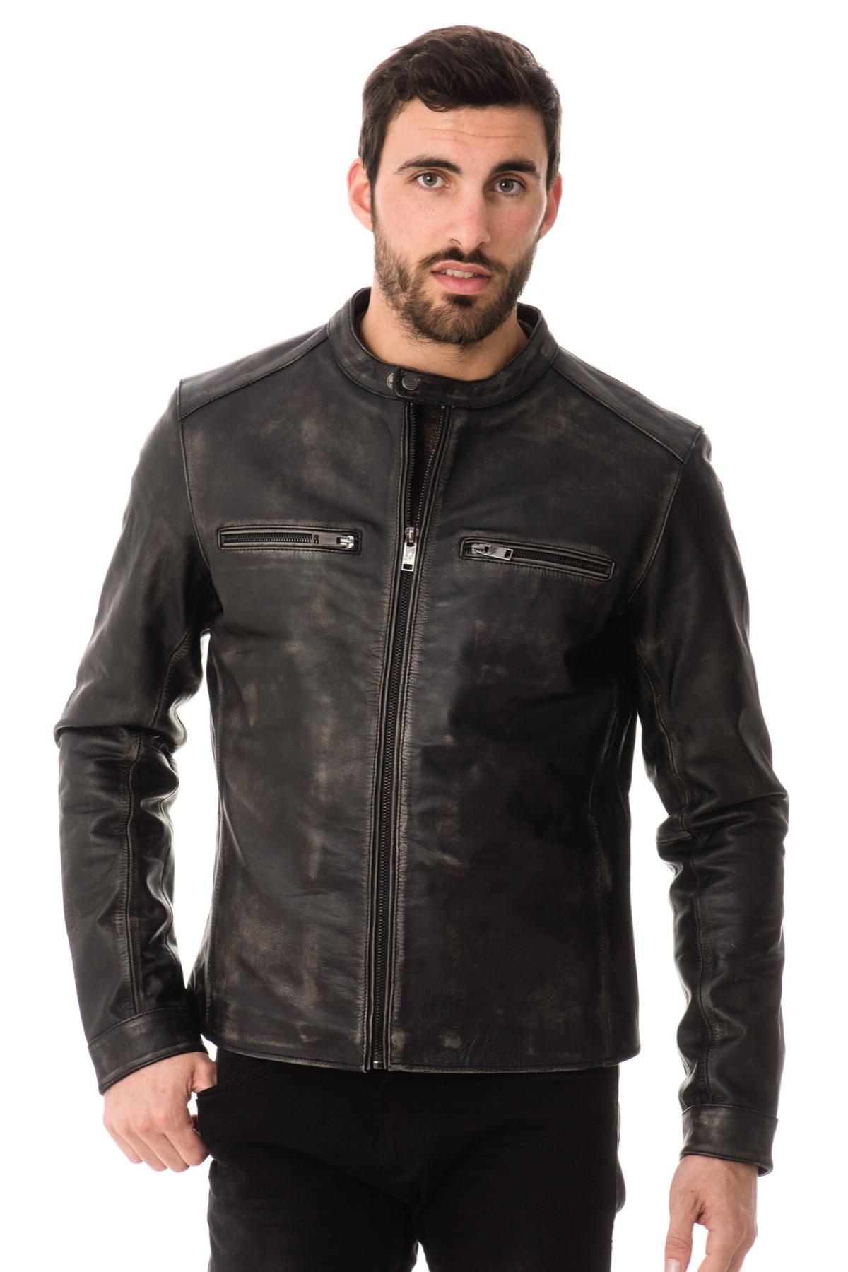 Men's cityzen cowhide leather jacket - Image n°4