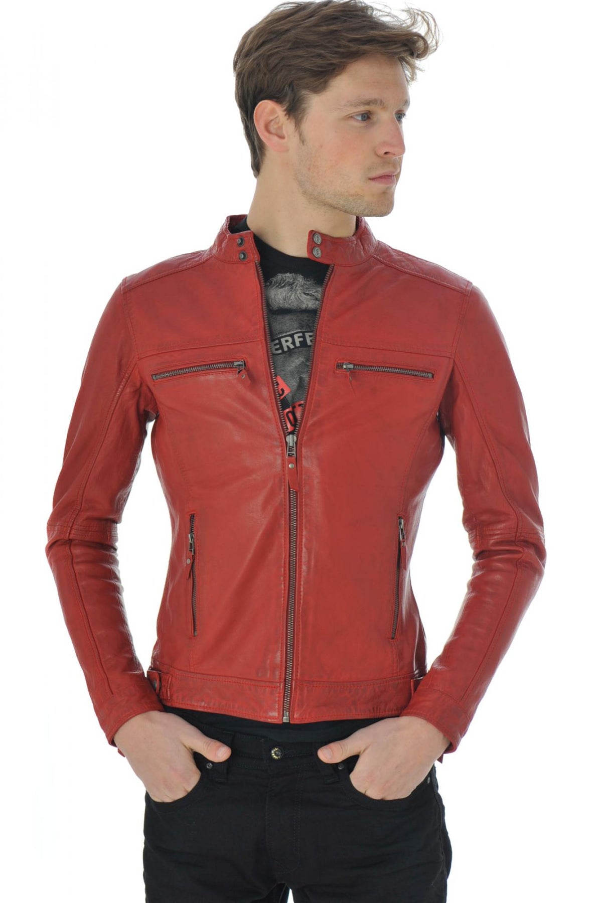 Very fitted red jacket - Image n°13