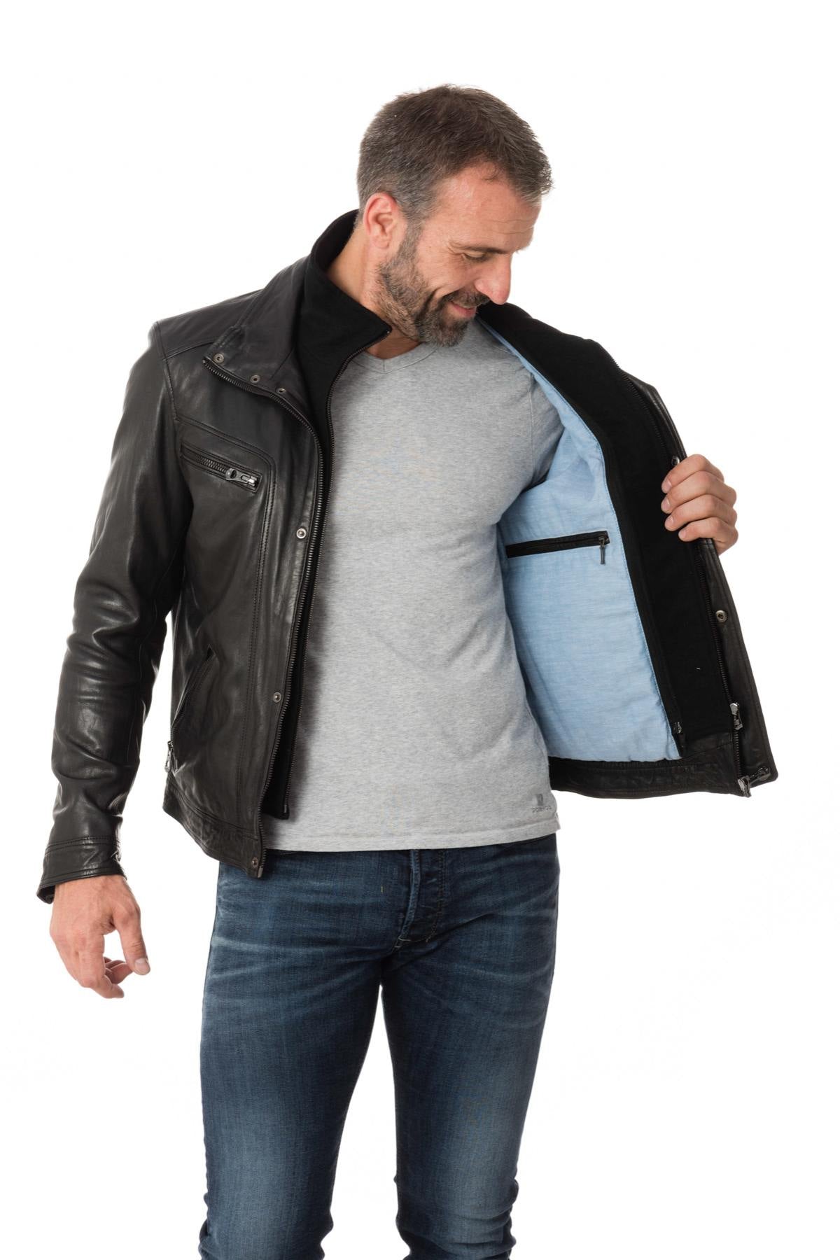 Men's lambskin jacket - Image n°7