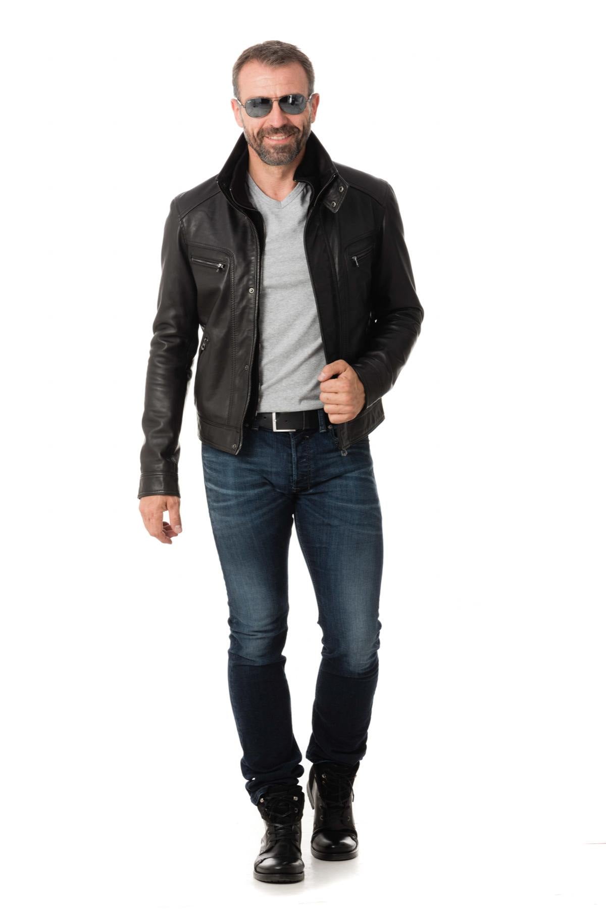 Men's lambskin jacket - Image n°2