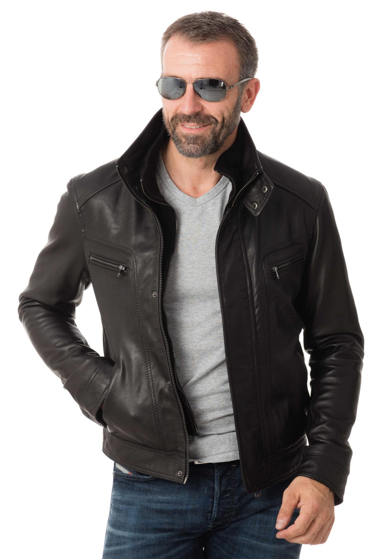 Men's lambskin jacket - Image n°1