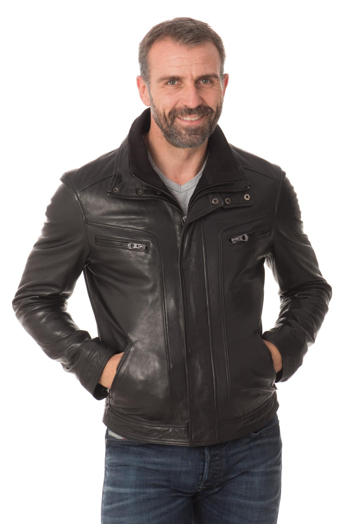 Men's lambskin jacket - Image n°3