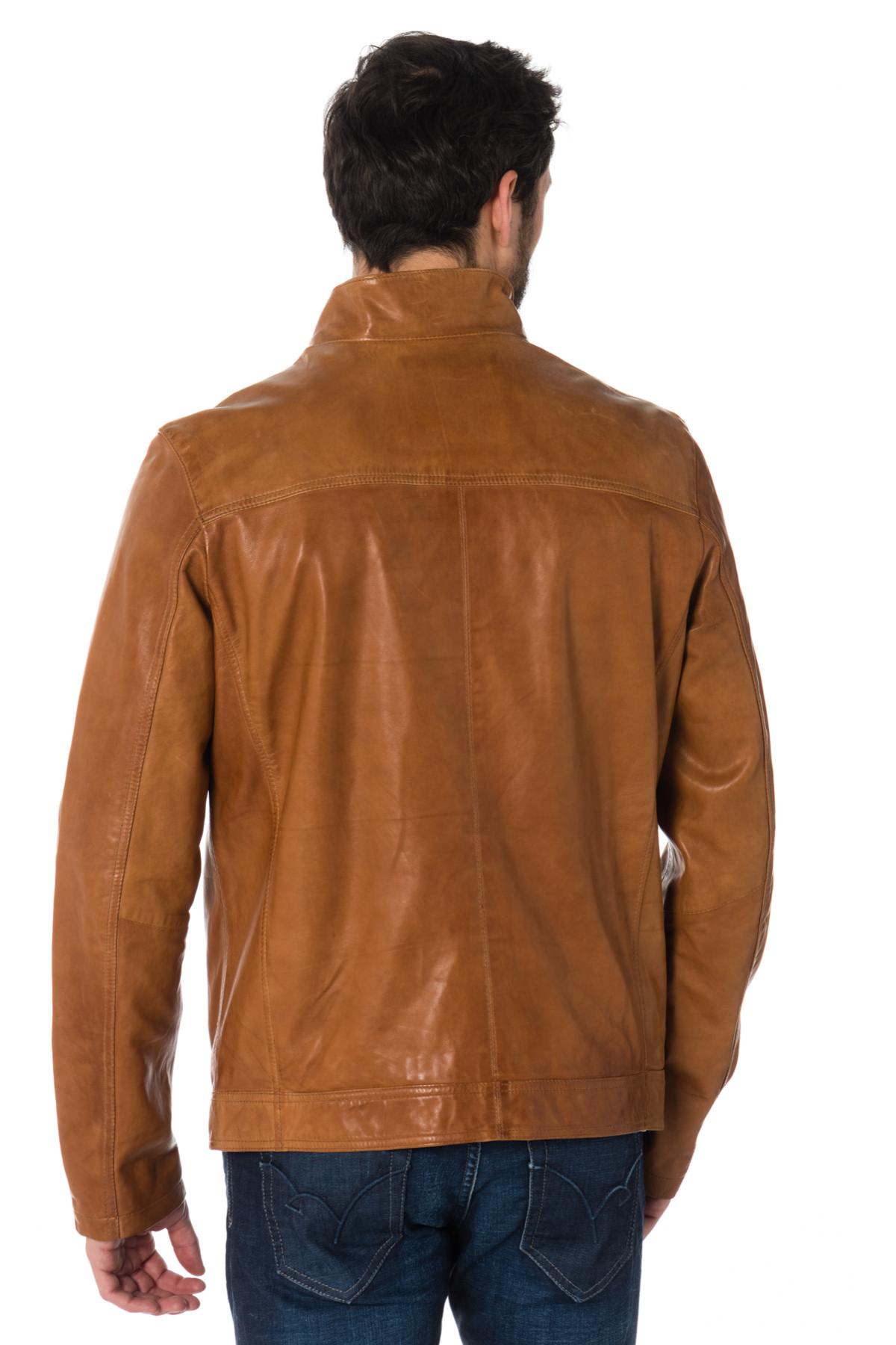 Daytona men's jacket with biker collar - Image n°5