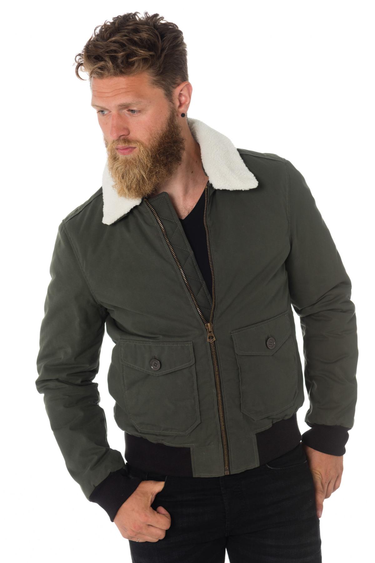 Daytona khaki cotton bomber jacket - Image n°1