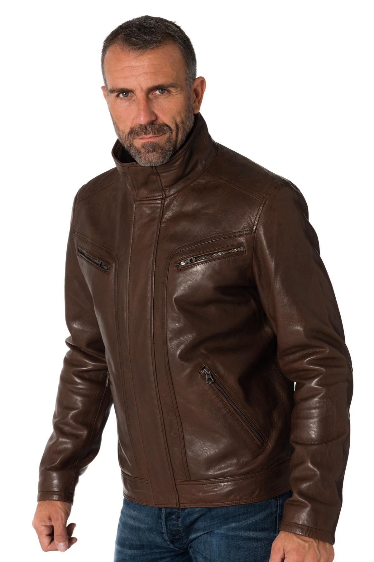 Men's high collar Daytona jacket - Image n°5