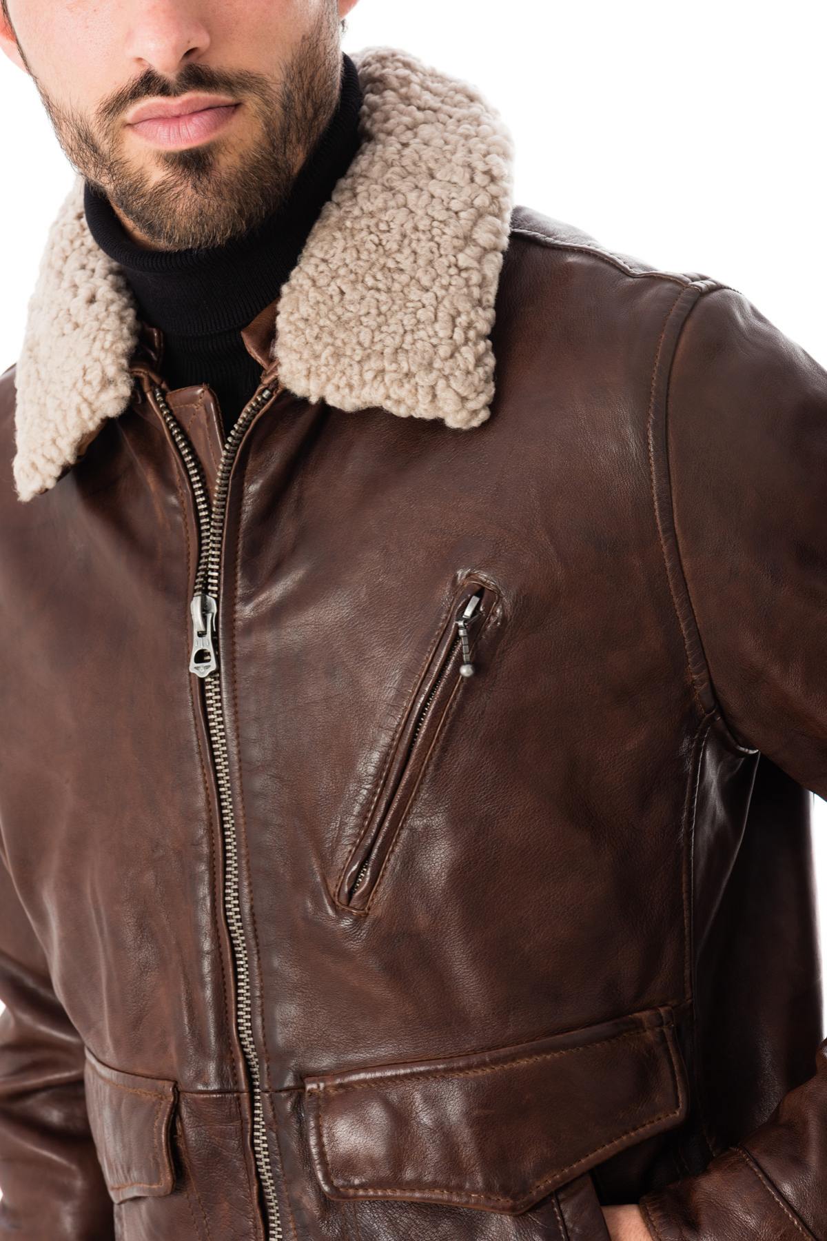 Men's fur collar jacket - Image n°6