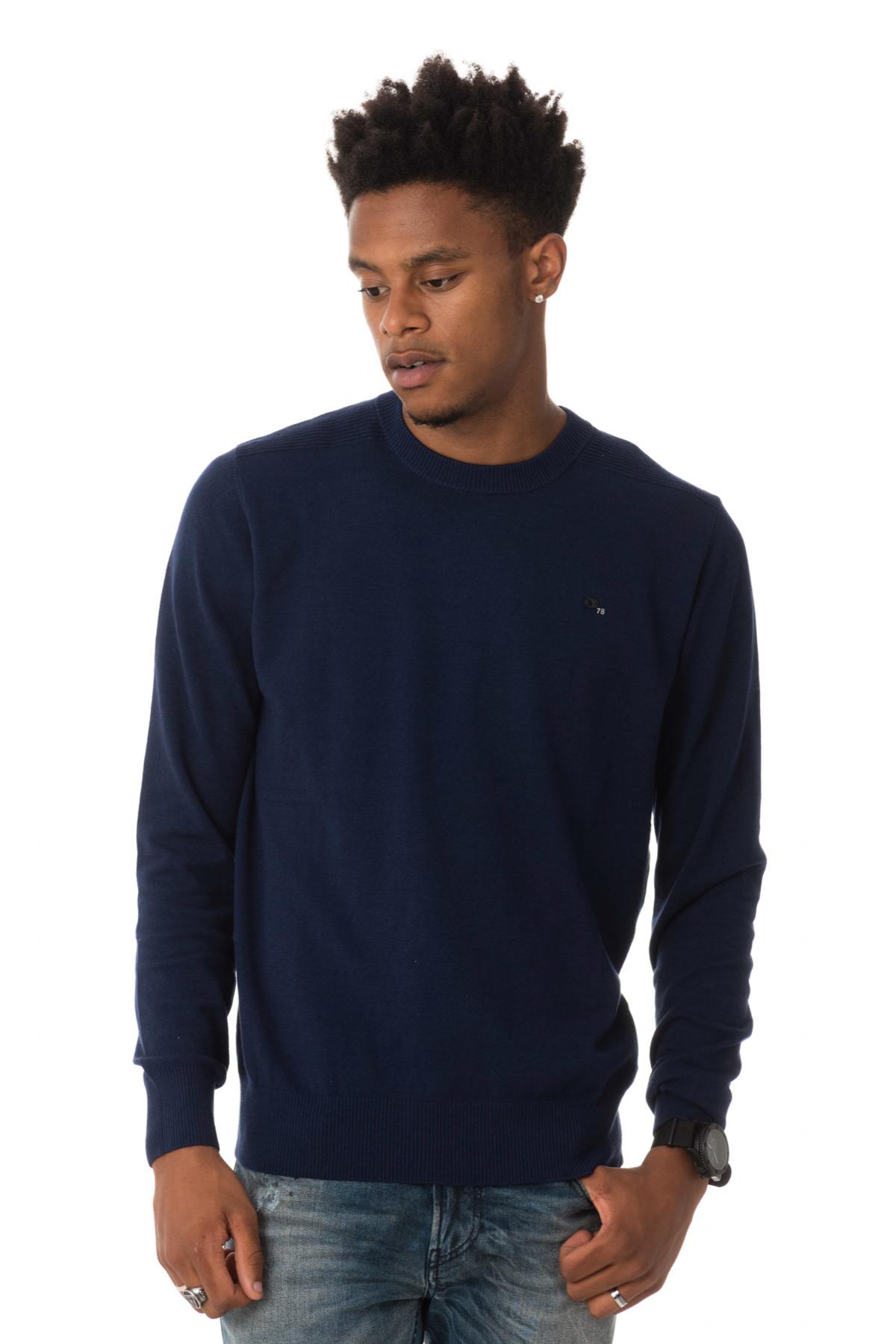 Navy blue long sleeve sweater - Image n°1