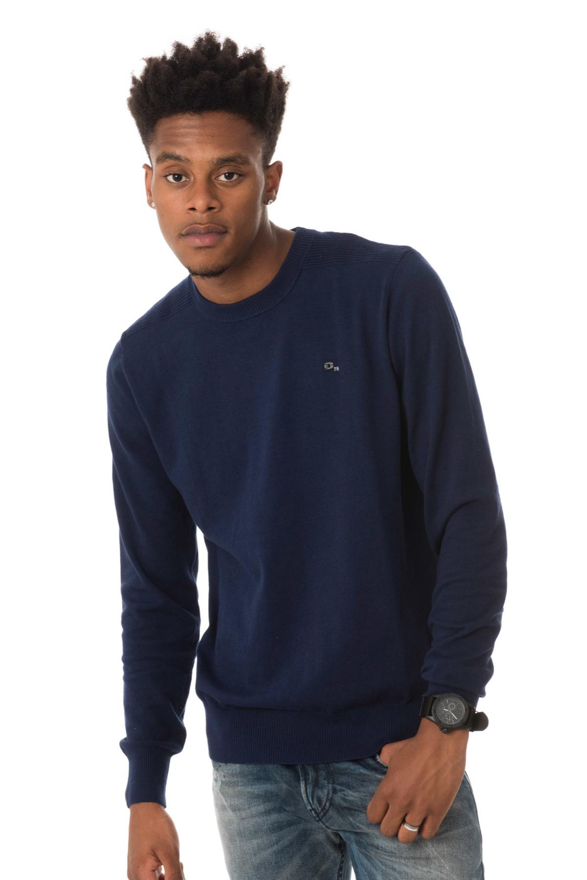 Navy blue long sleeve sweater - Image n°3