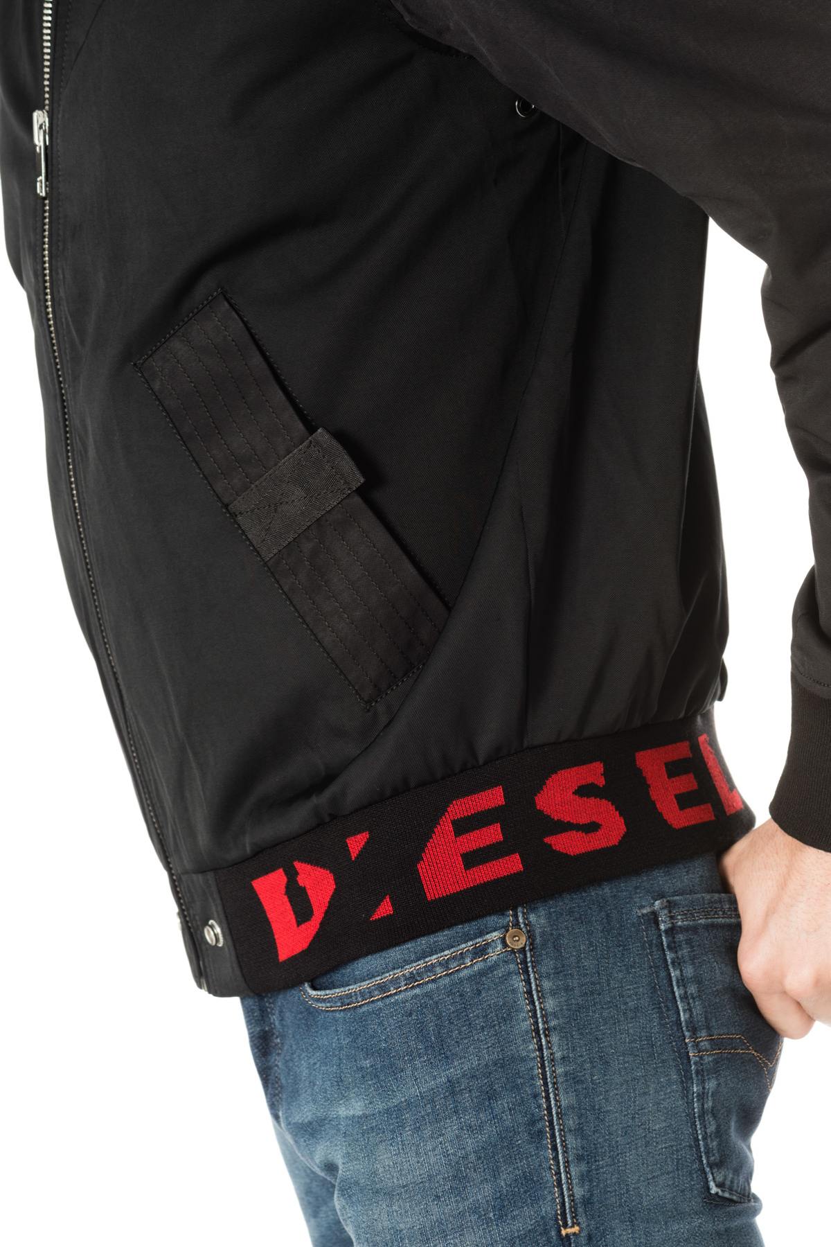 Diesel men's black bomber jacket - Image n°7