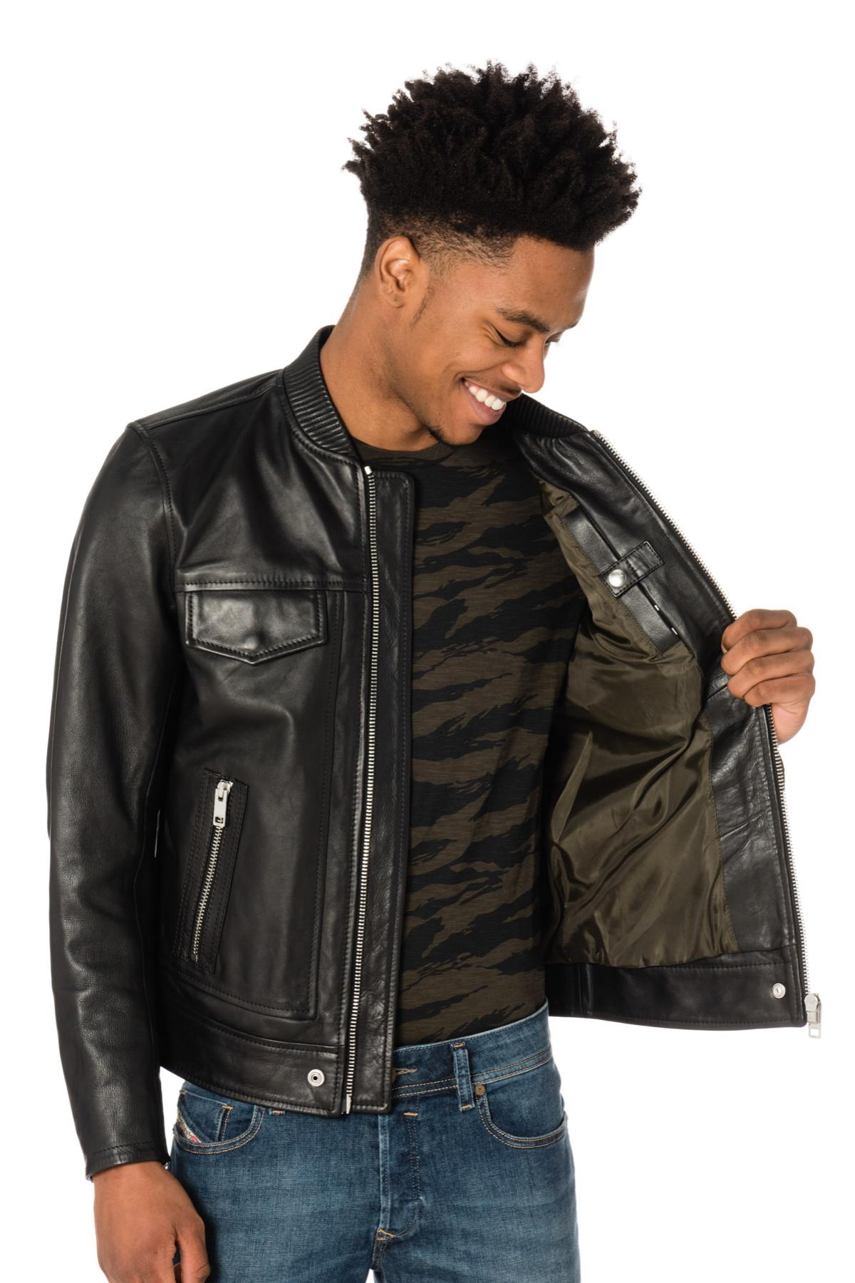 Diesel men's cowhide leather jacket - Image n°5