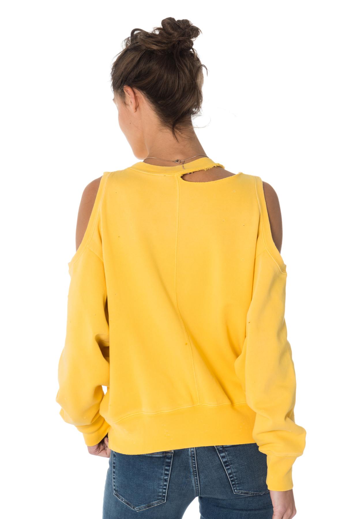  Yellow cotton sweatshirt - Image n°3