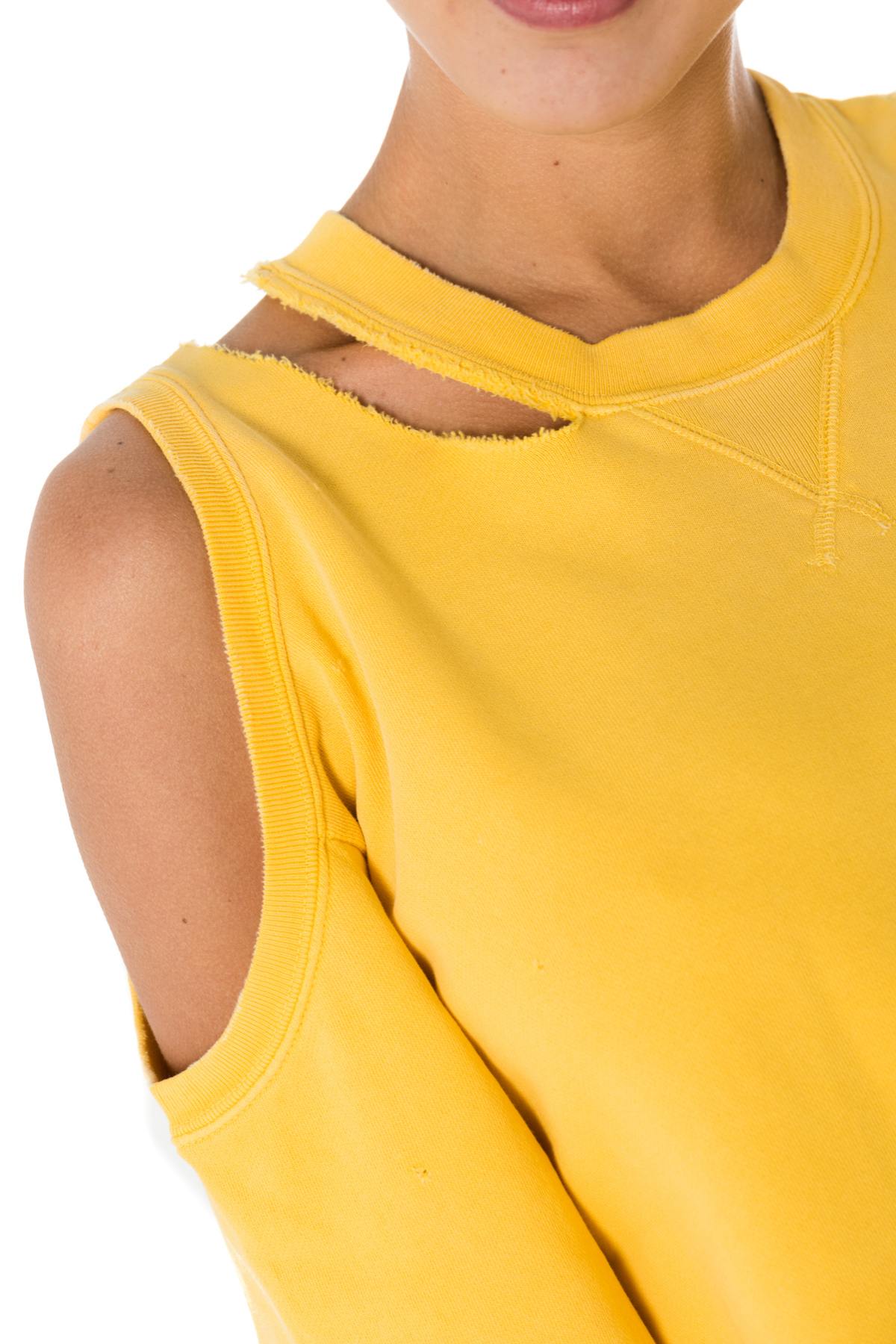  Yellow cotton sweatshirt - Image n°4