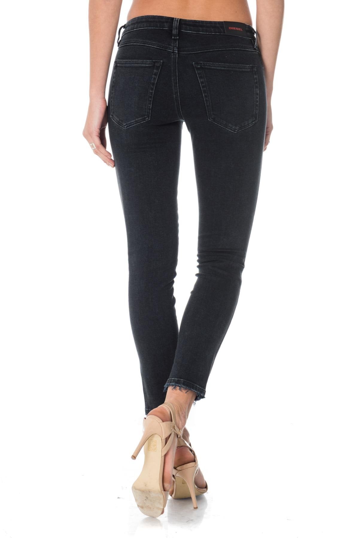 Diesel women's skinny jeans with frayed bottom - Image n°3