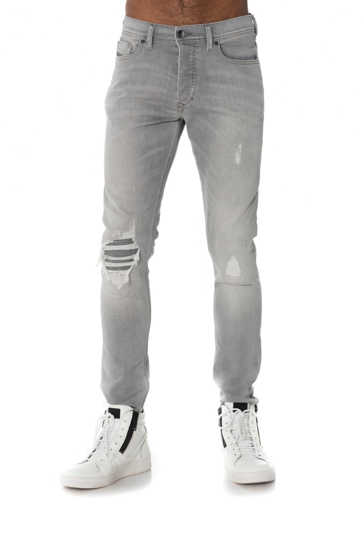 Diesel faded and ripped gray jeans - Image n°5