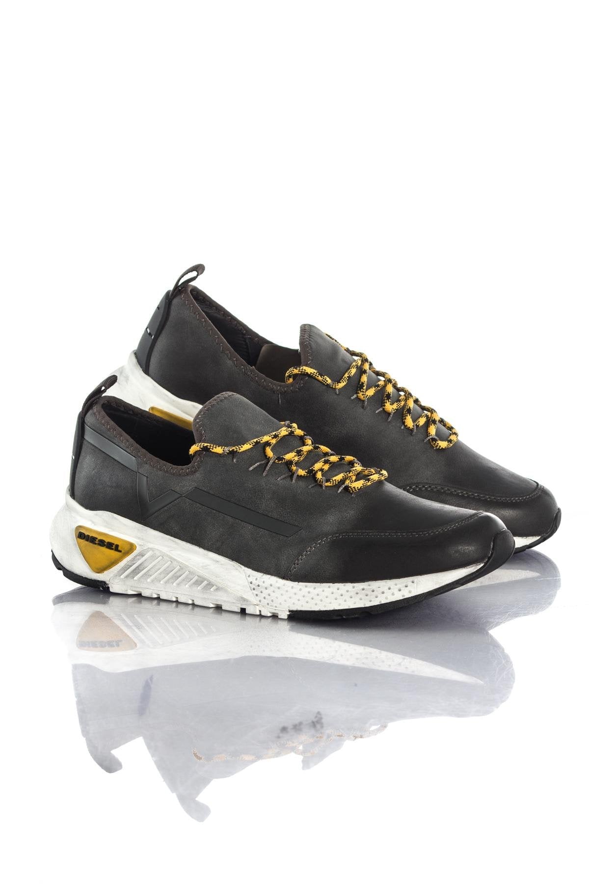 Diesel men's anthracite sneakers - Image n°1