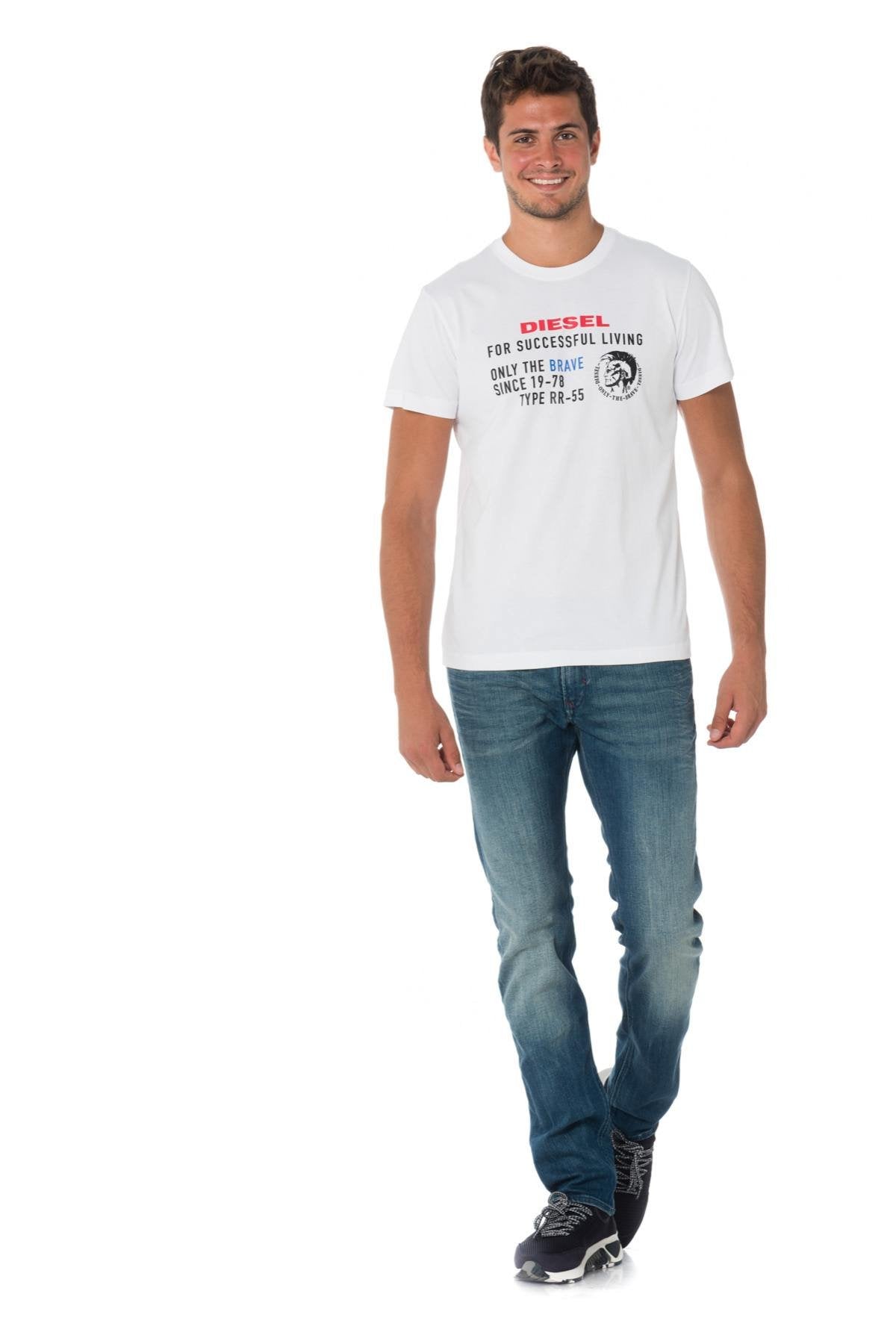 Diesel men's white t-shirt - Image n°2